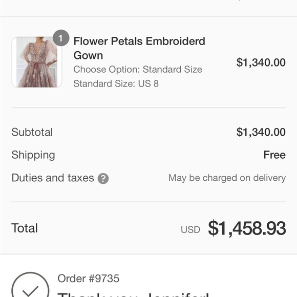 Teuta Matoshi Dress - Picture 2 of 3